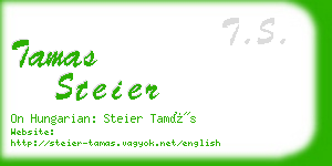 tamas steier business card
